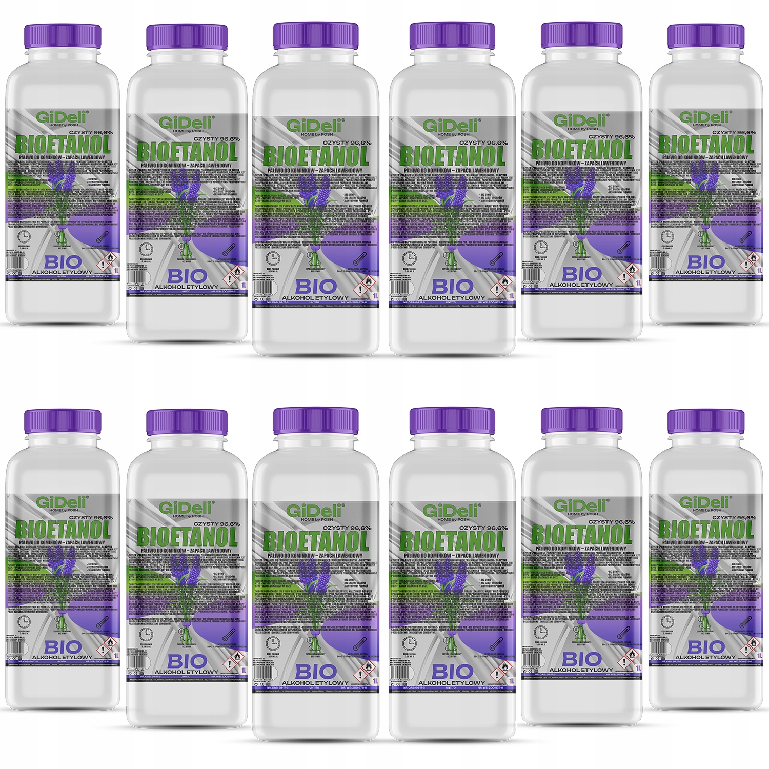 Bioetanol do krbu 12 x 1L vůně levandule biopalivo