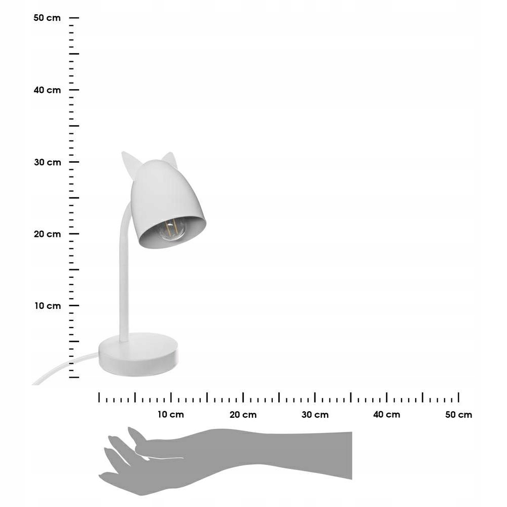 Lampka nocna na biurko dla dziecka biała ozdobna Marka Atmosphera