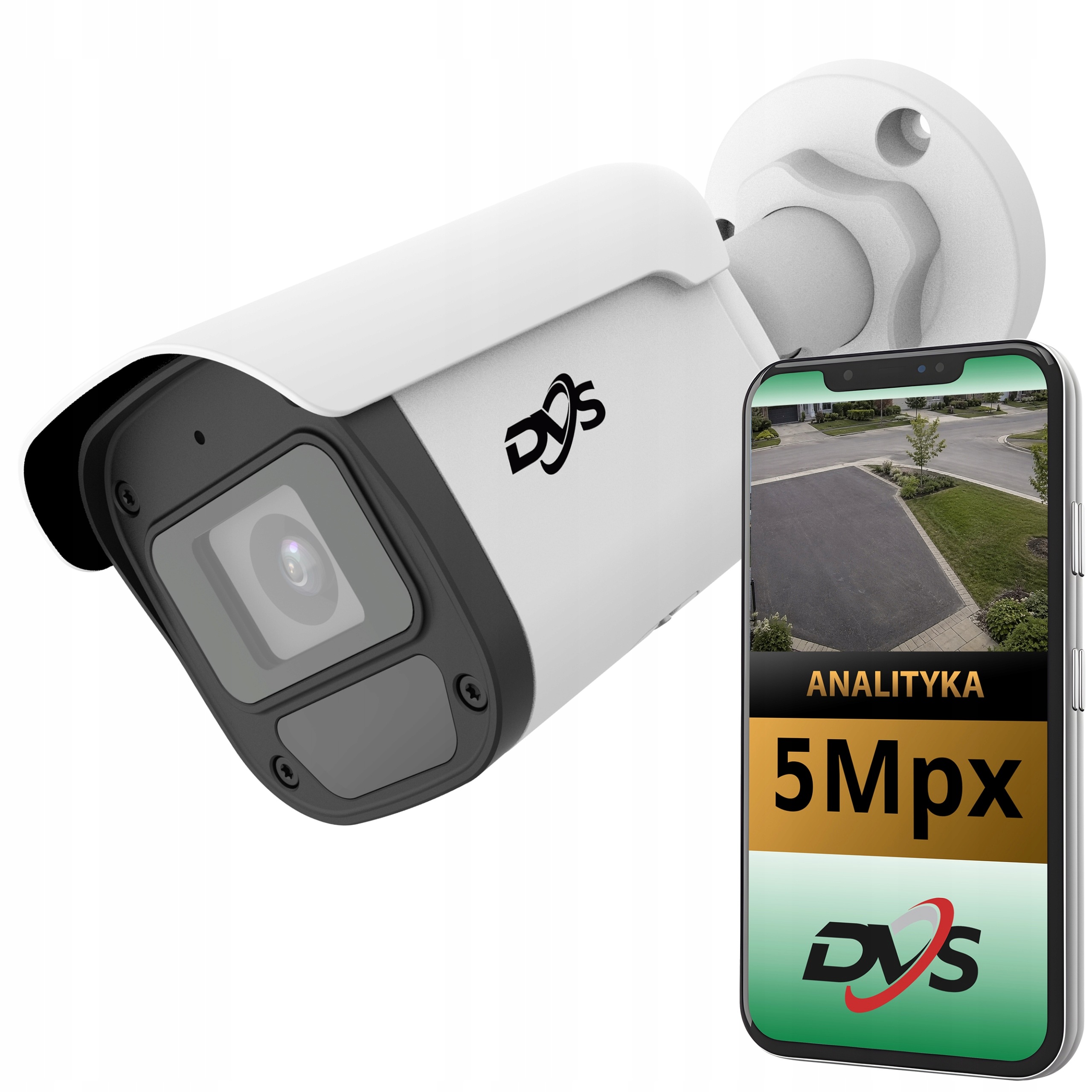 5MPX Poe Onvif Vonkajšia Ip Kamera, Široký Uhol, Infračervený Žiarič