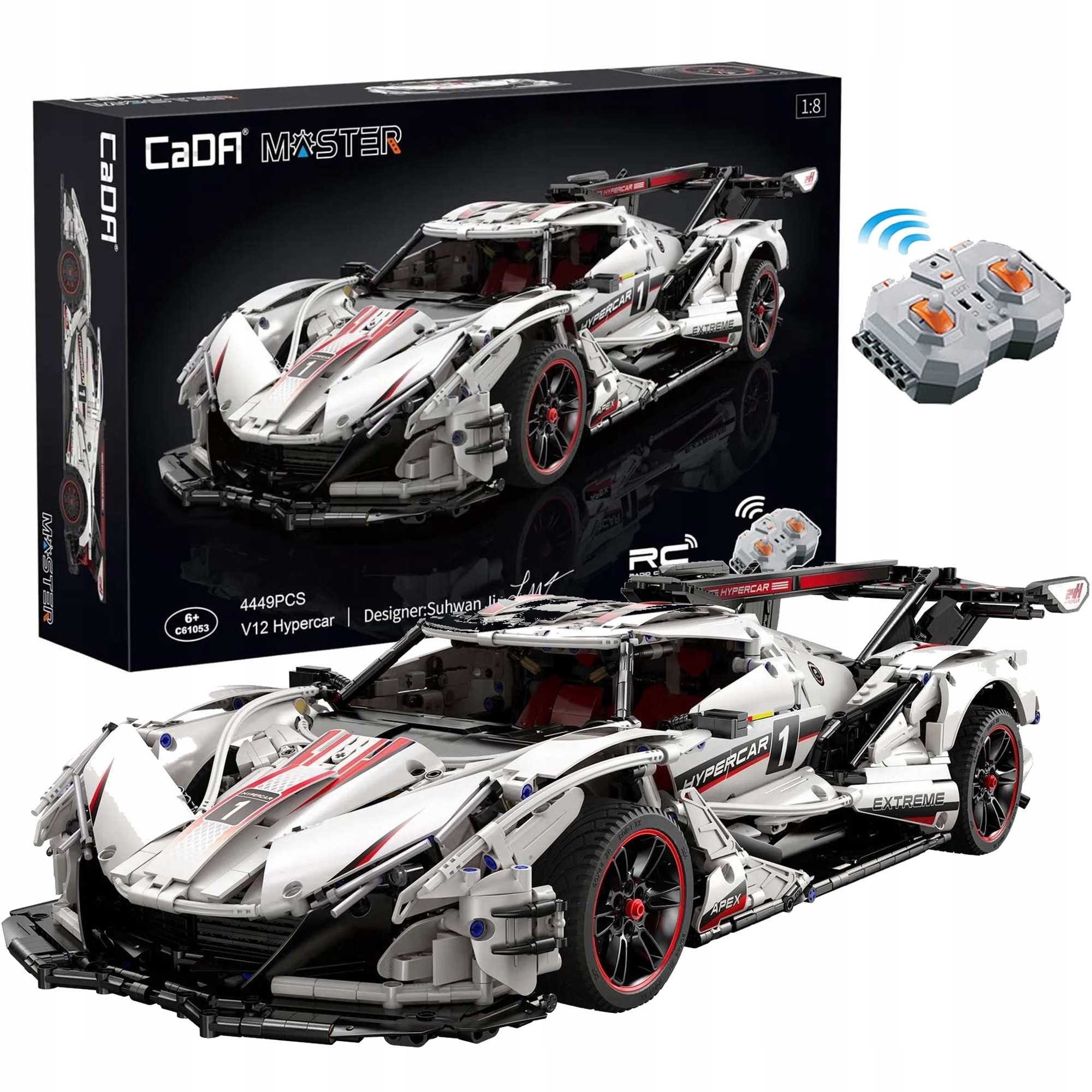 

Klocki Master V12 Hypercar Zdalnie Sterowany 4449