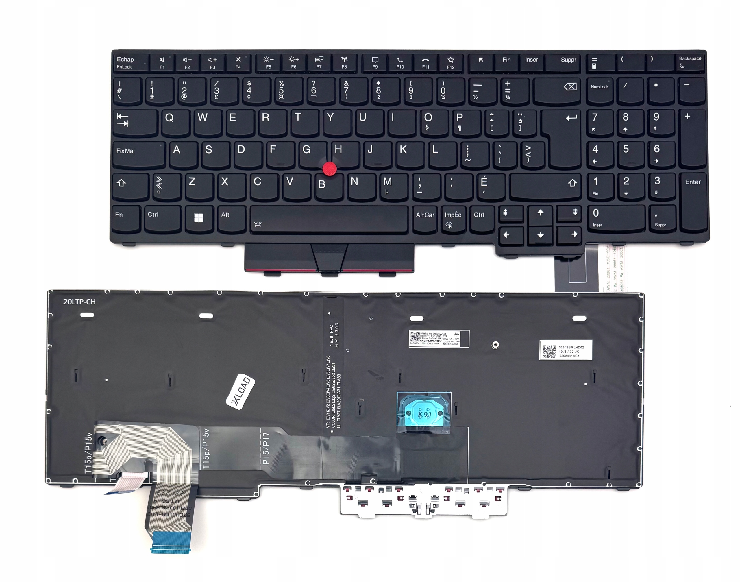 Klávesnica Lenovo Thinkpad T15P P15V P17 Podsvietená Uk Cs