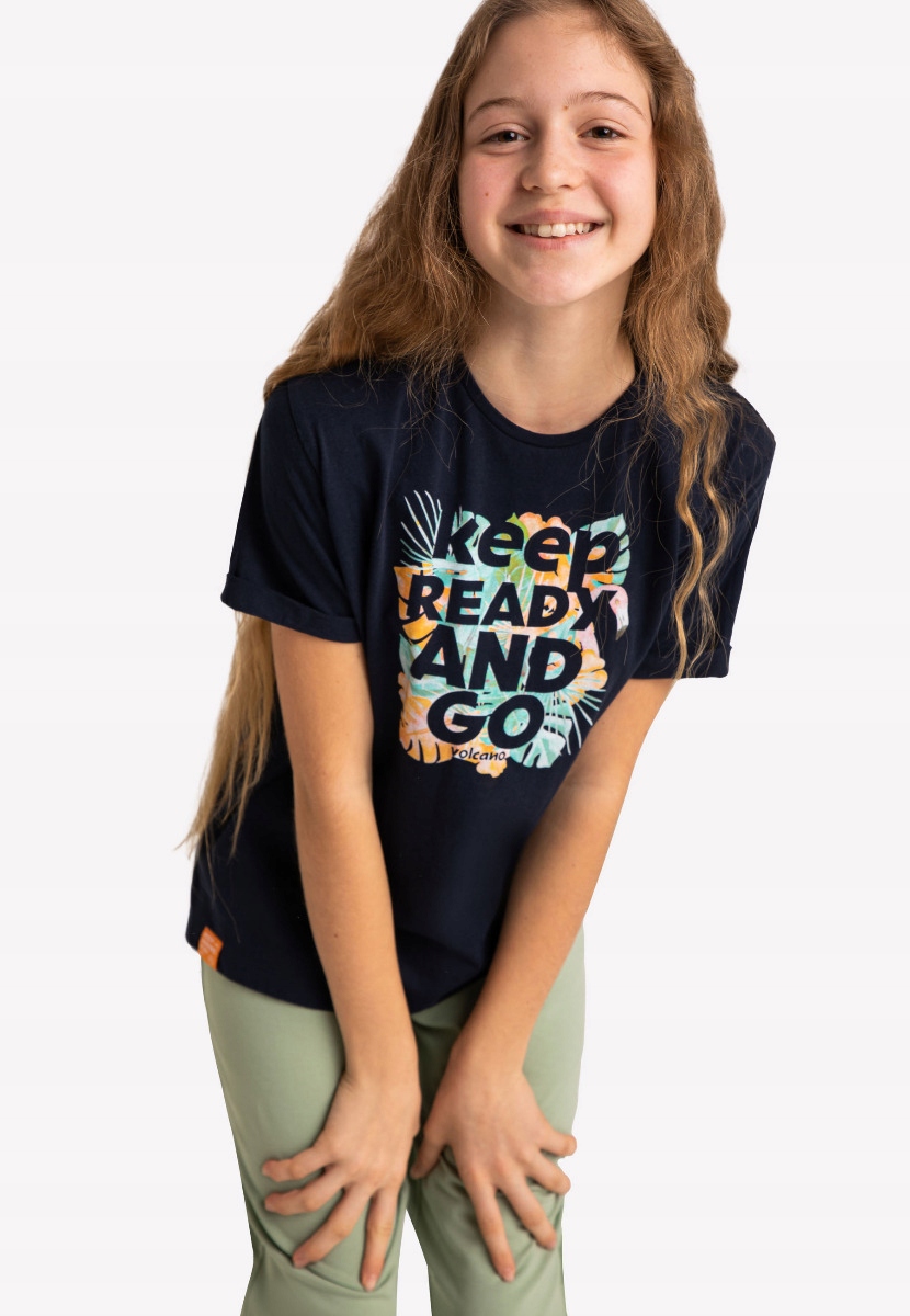 

Koszulka Dziewczęca Tshirt Volcano T-ready 158-164