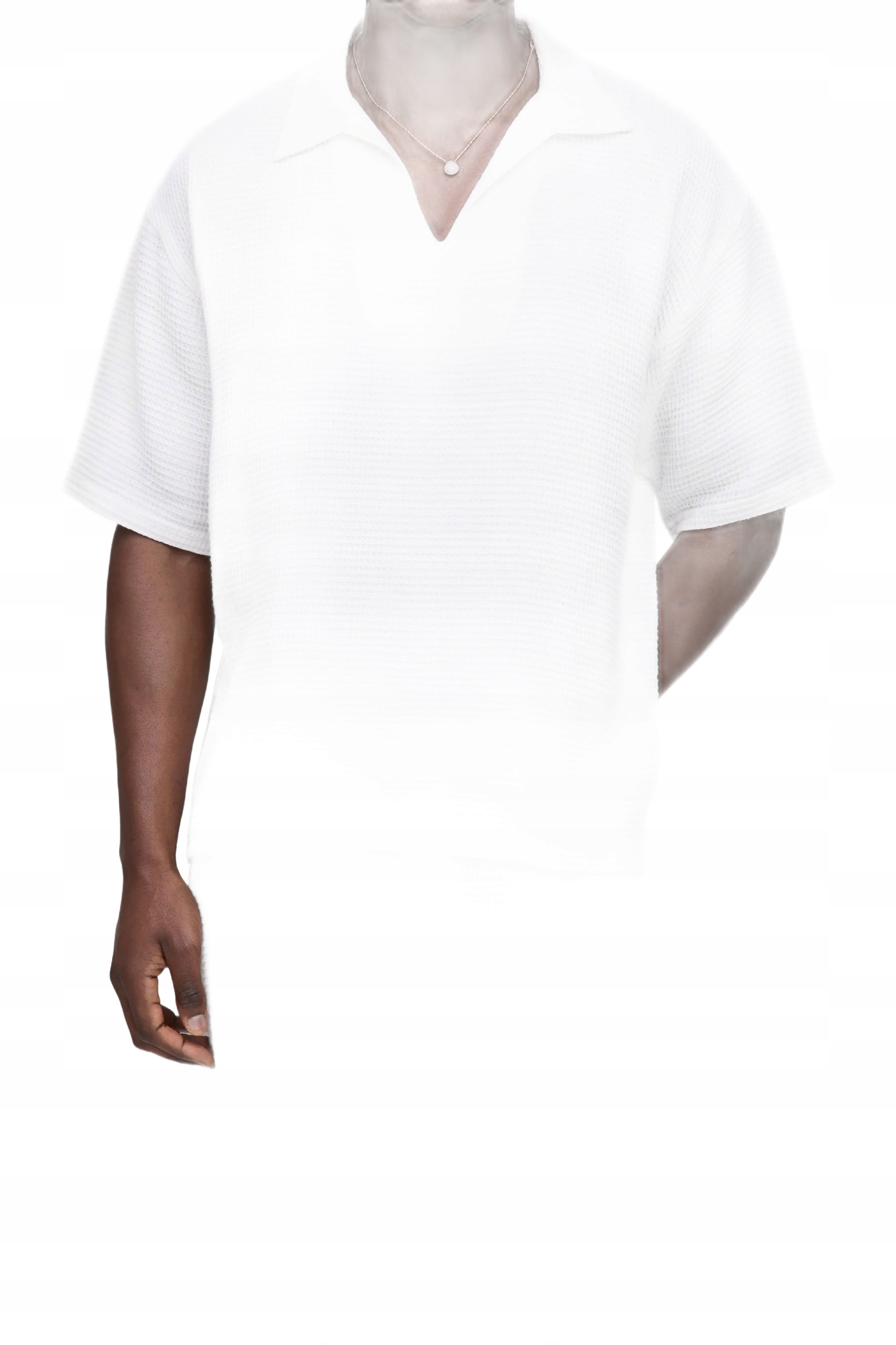 Boohooman Pánský Bavlněný Komplet Bílý S Vaflovou Strukturou XL Z3A