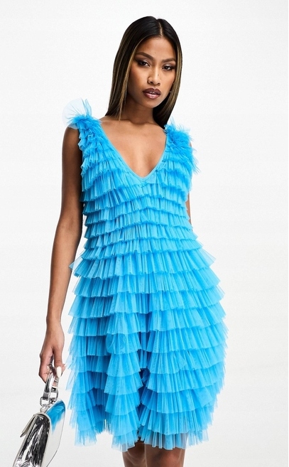 Tylová Šaty Sukně S Volánky Forever Unique 40 L