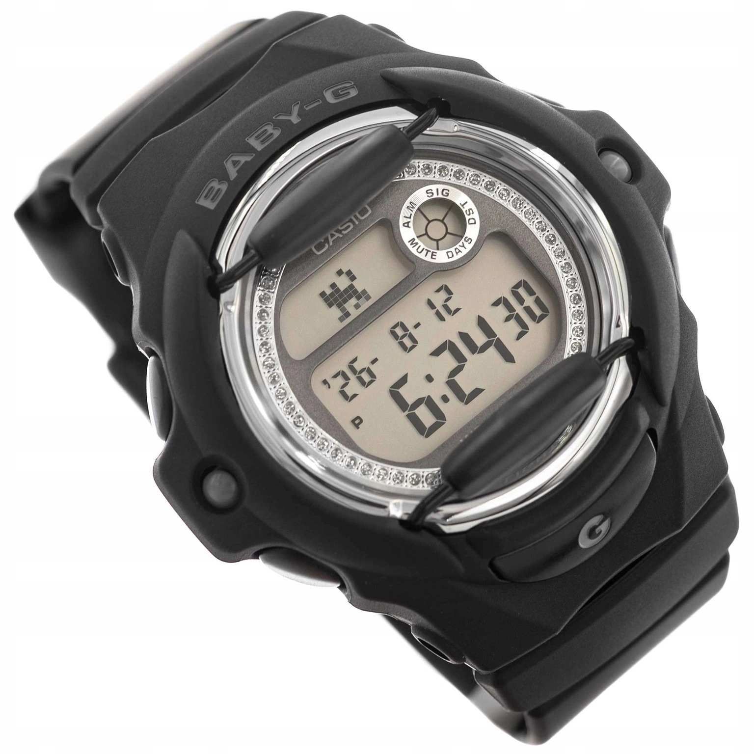 Dámské Hodinky Casio BG-169KB-1ER Baby-g Černé Na Pásku 200M