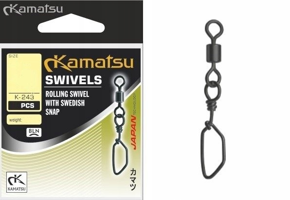 Krętlik Z Agrafką K243/12 op 10szt Kamatsu