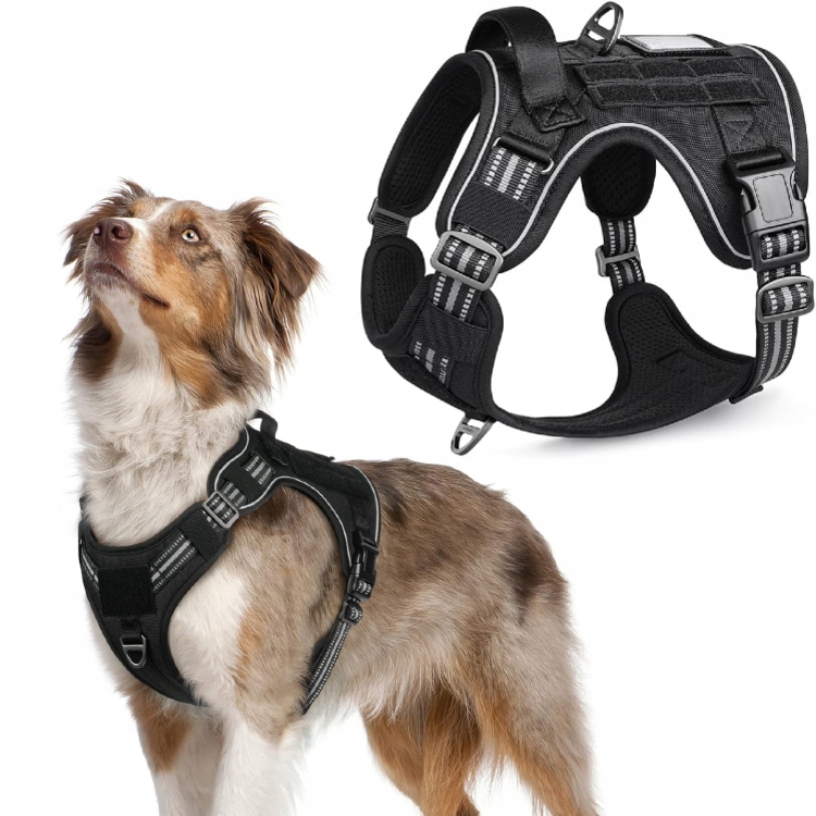 Levně Taktické postroje Rabbitgoo M Beztlakové Černé Nastavitelné