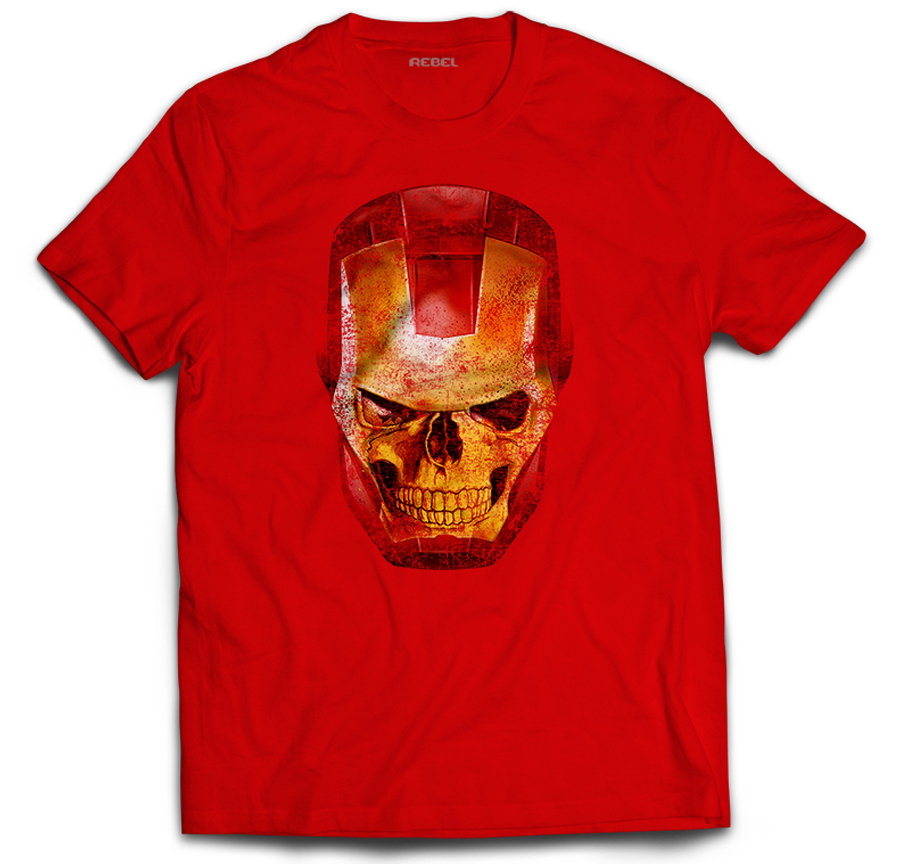 

Koszulka Grafika Prezent Fan Iron Man Skull XL