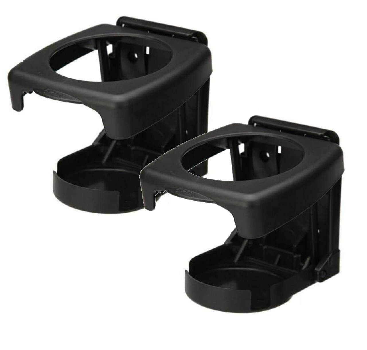 2SZT Składany uchwyt na kubek czarny