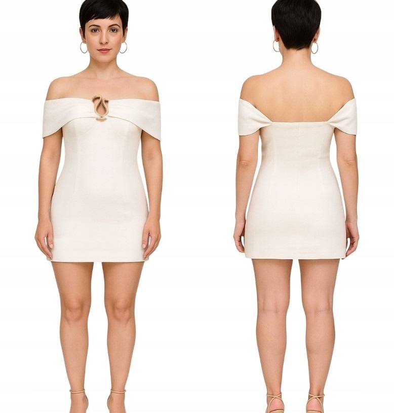 Cult Gaia Šaty Mini Lněná Sawyer vel. 34