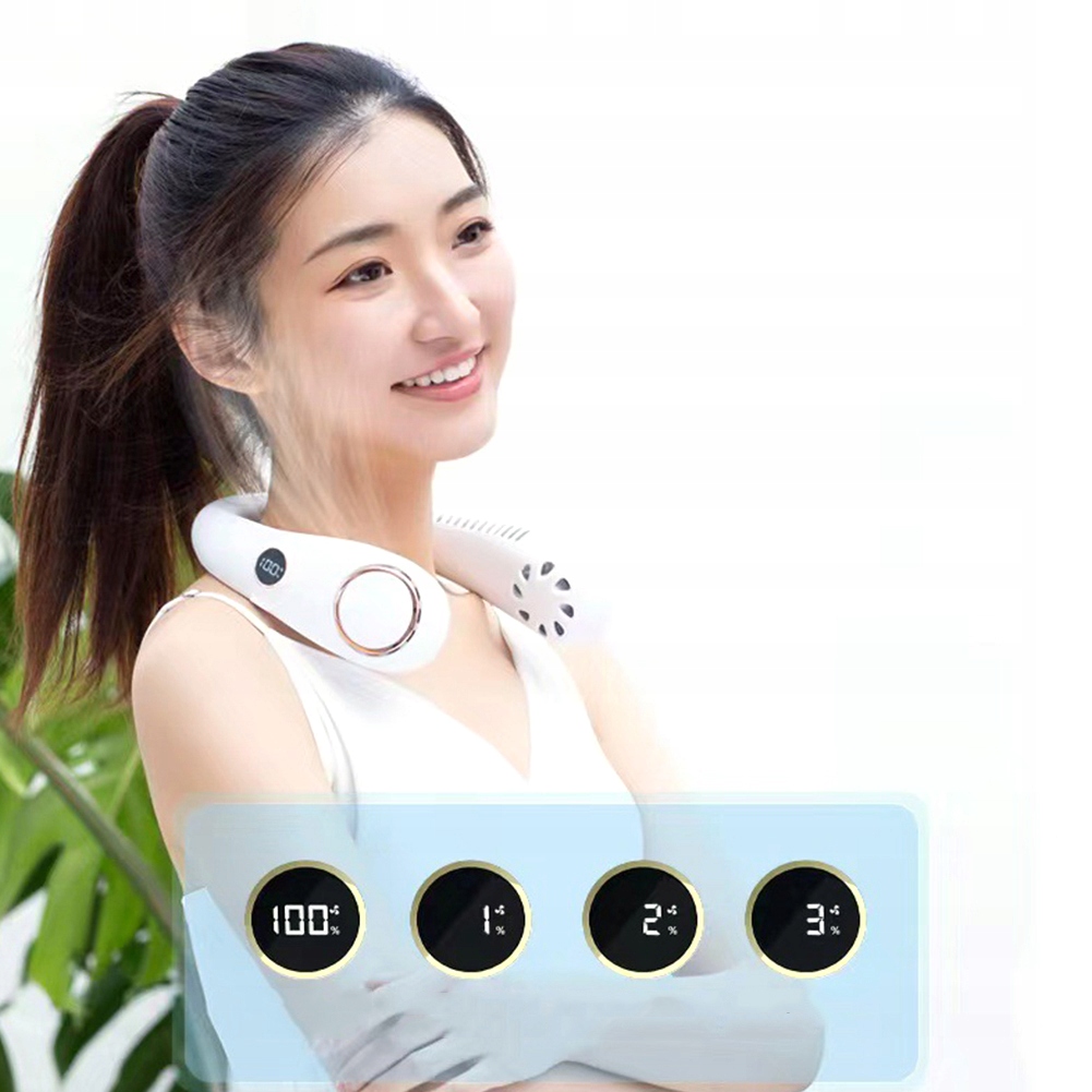 WIATRAK NA SZYJE USB WENTYLATOR PRZENOŚNY 2000mAh Marka inna