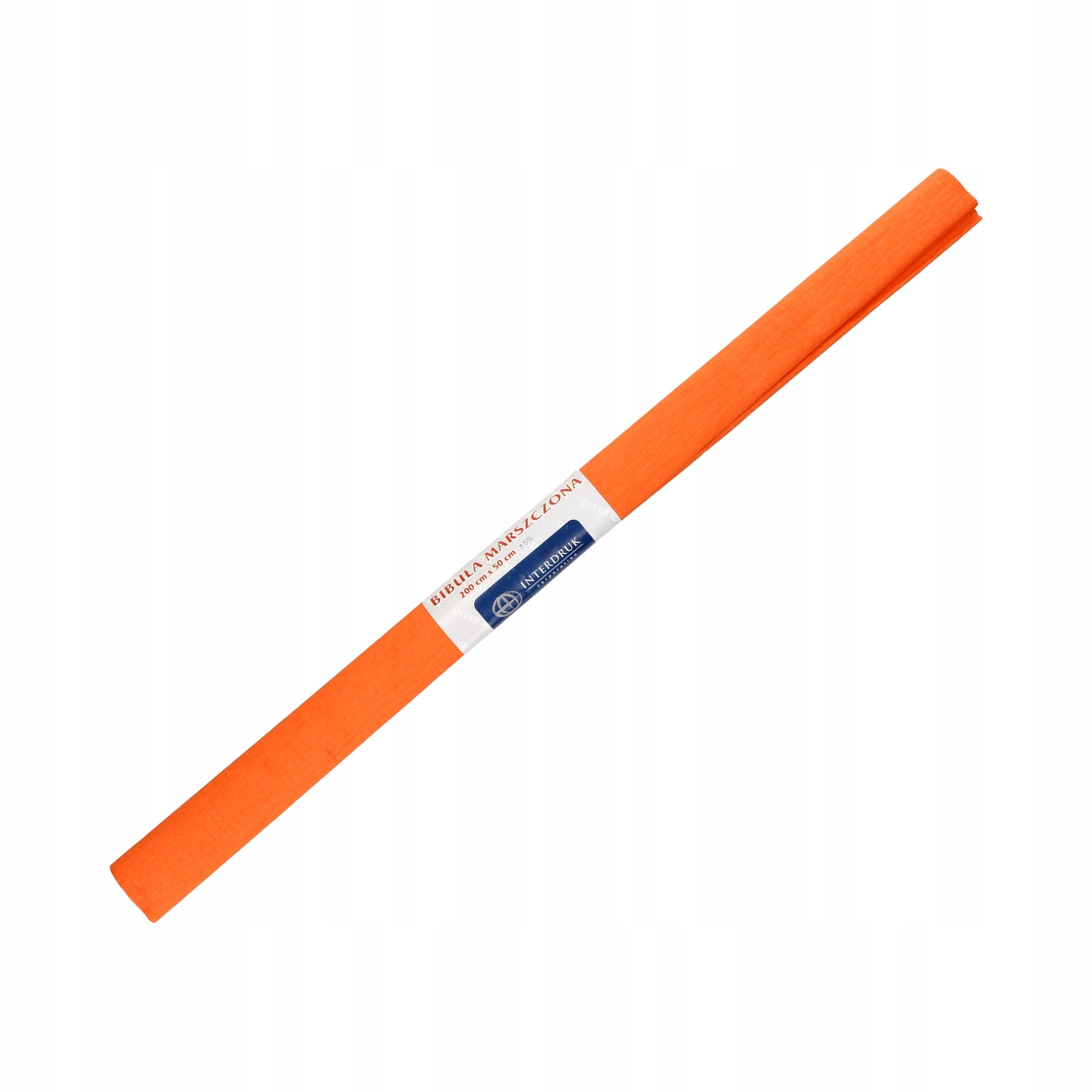 BIBUŁA MARSZCZONA 06 - CIEMNY POMARAŃCZ INTERDRUK