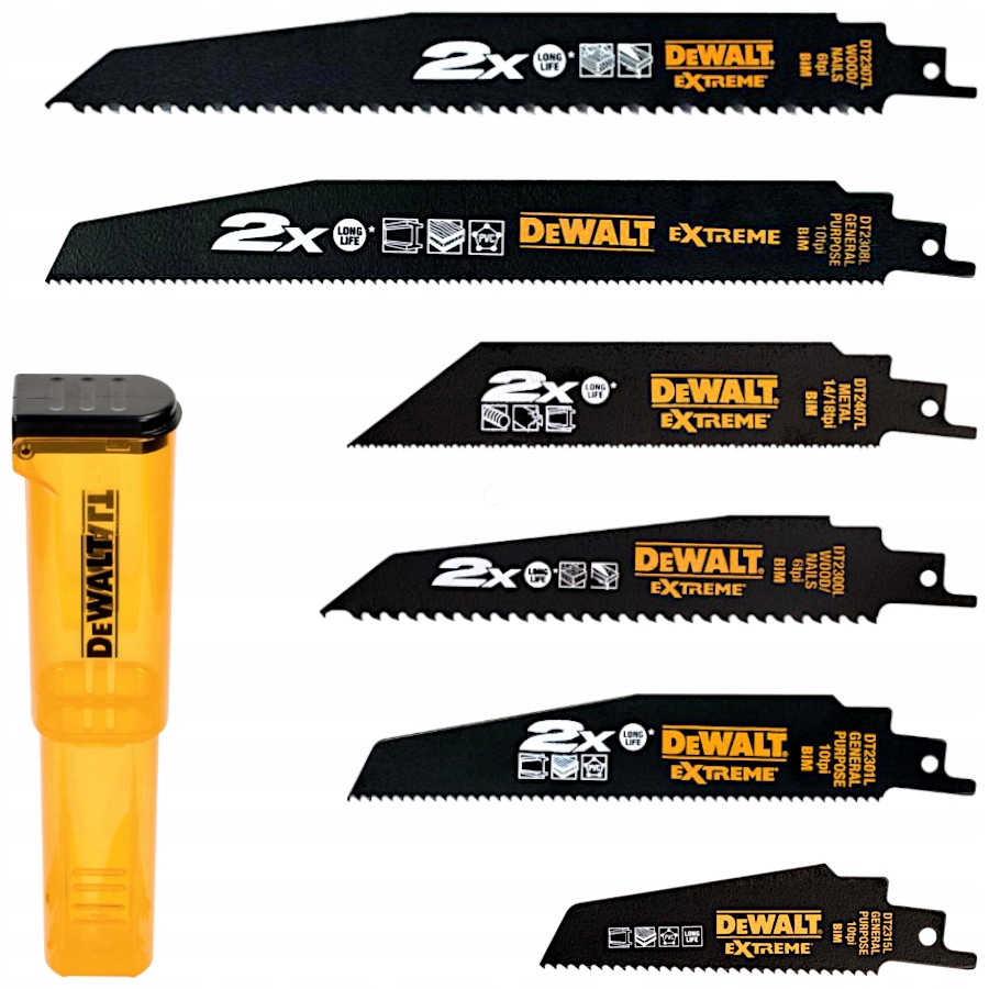 

Dewalt DT2440L Zestaw Brzeszczotów Piły Szablastej