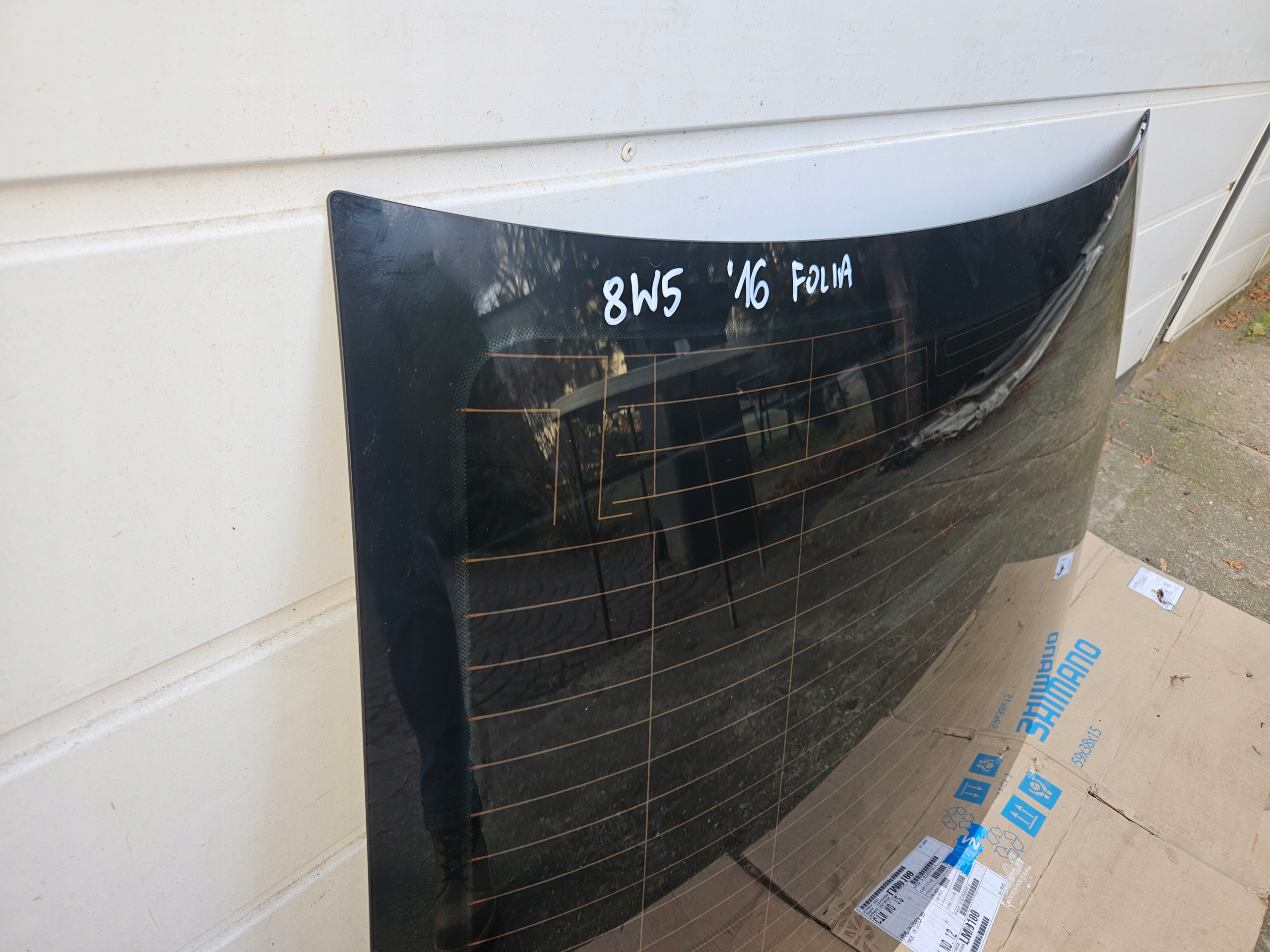 window rear part rear bodywork AUDI A4 B9 8W 8W5 sedan 2016