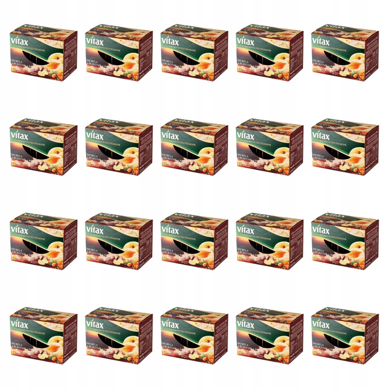 Čaj Vitax Meruňka&amp;Rakytník&amp;Zázvor 15 sáčků x 2 g v obálkách X20