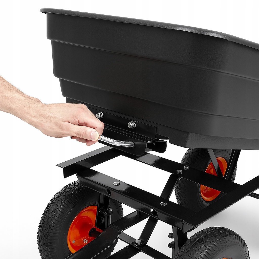 WÓZEK OGRODOWY Transportowy Taczka Przyczepka Wywrotka Duży 90L 250kg