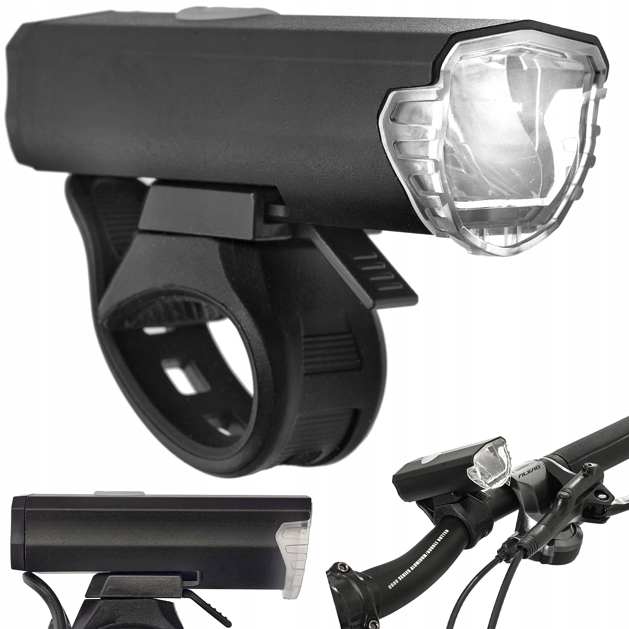 

Lampa Vellberg przód Usb Led 3W 200lm 1500mAh/aku