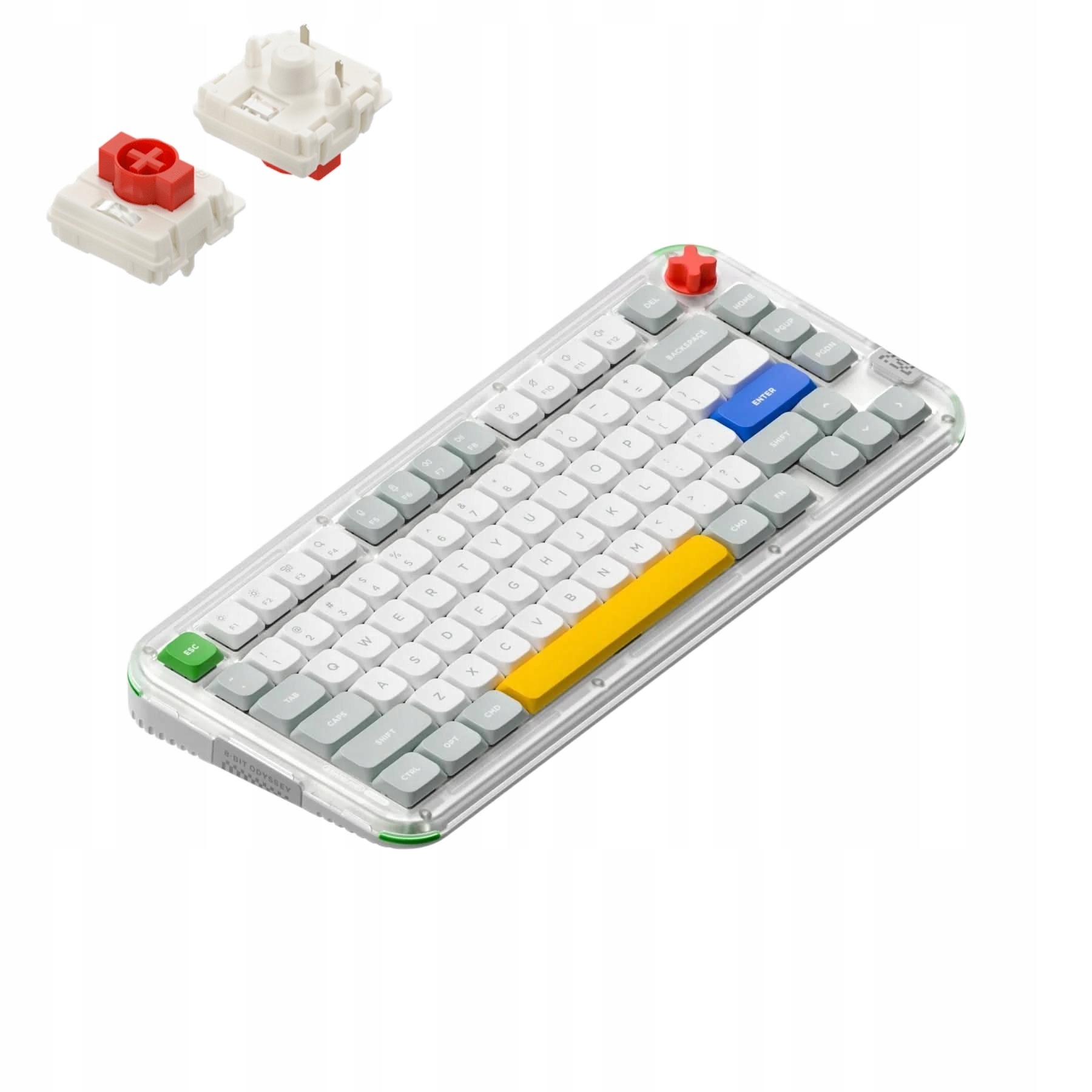 Nuphy Kick75 Klawiatura Mechaniczna Bezprzewodowa Low-Profile Red Nano