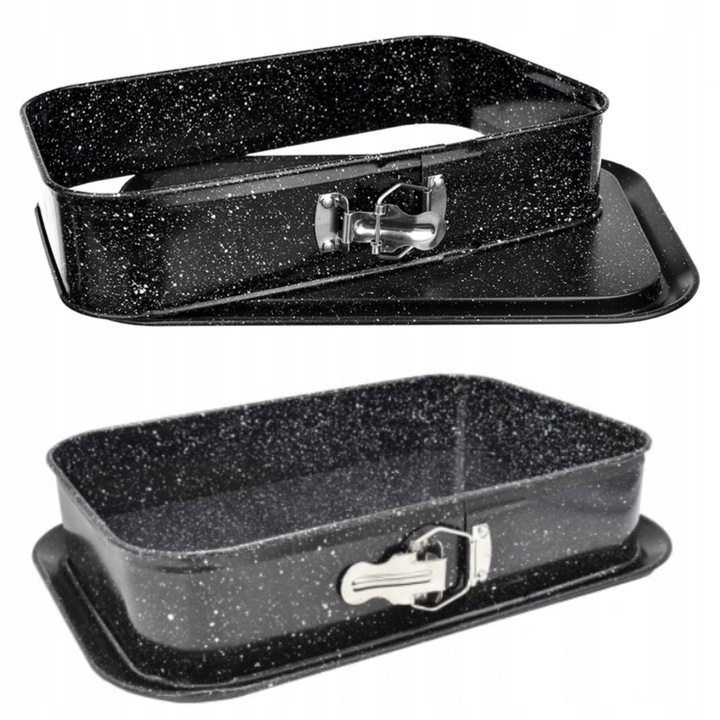 FORMA DO PIECZENIA CIAST PROSTOKĄTNA STALOWA POWŁOKA NIEPRZYWIERAJĄCA