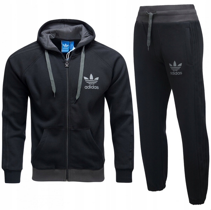 Adidas Originals czarny dres męski komplet AB7588/AB7582 S