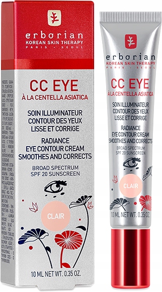 Erborian CC Eye Clair Spf 20 Krem pod oczy maskuje cienie zmęczenie 10 ml