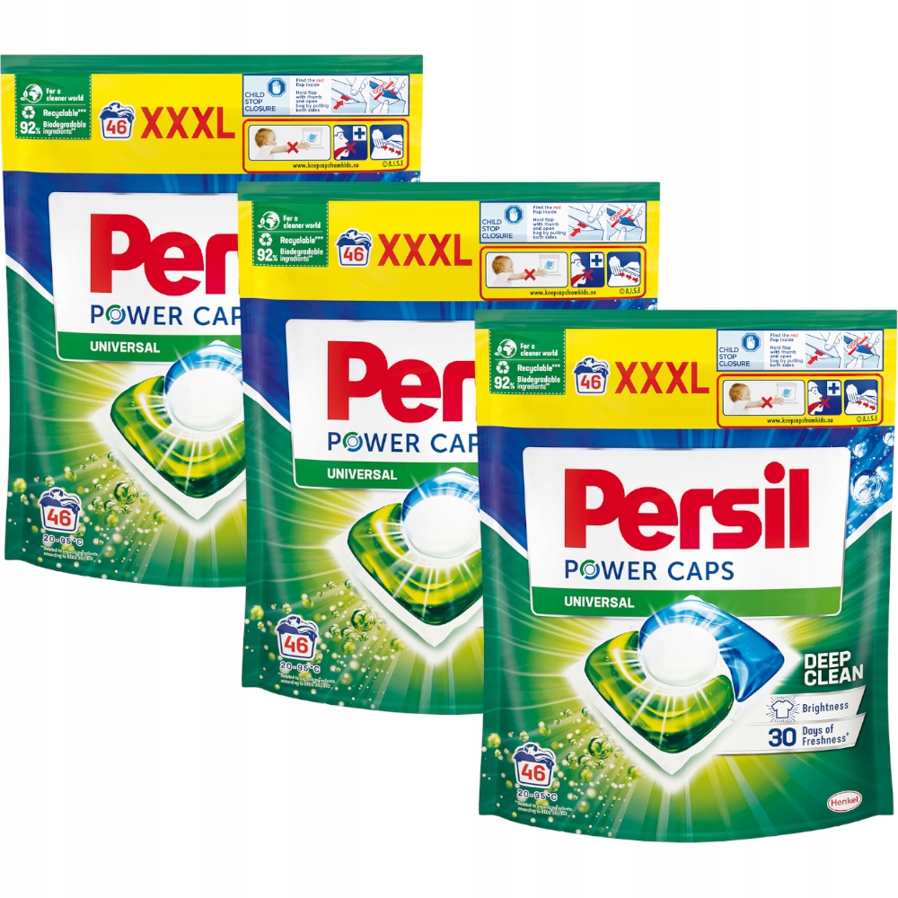 

Persil Power Caps Kapsułki prania białego 3x46szt