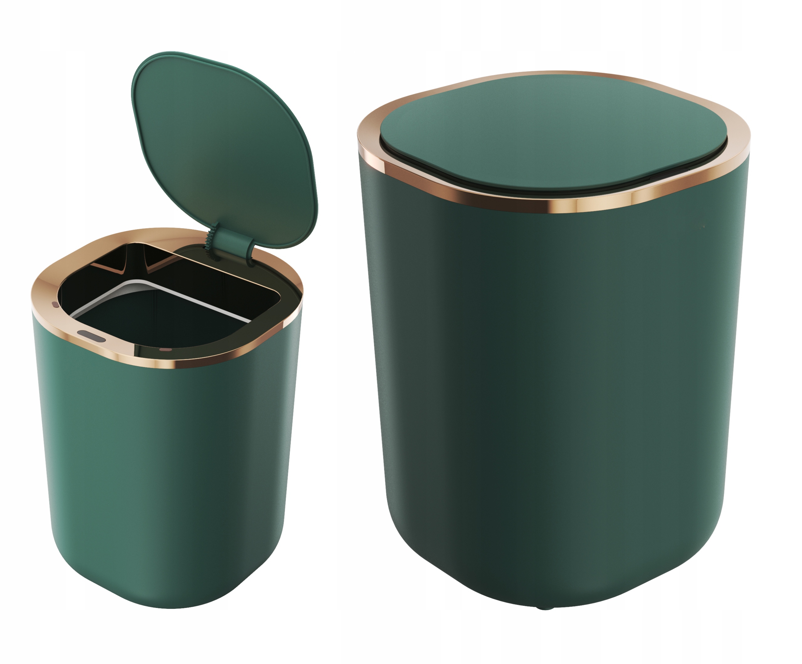 Zelený Odpadkový Koš Do Koupelny Na Toaletu Bezdotykový 12L Odpadkový Koš