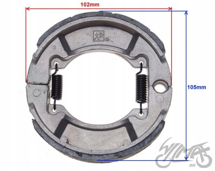 SZCZĘKA HAMULCA TYŁ KPL 110x25mm Dopasowanie do pojazdu produkt dedykowany