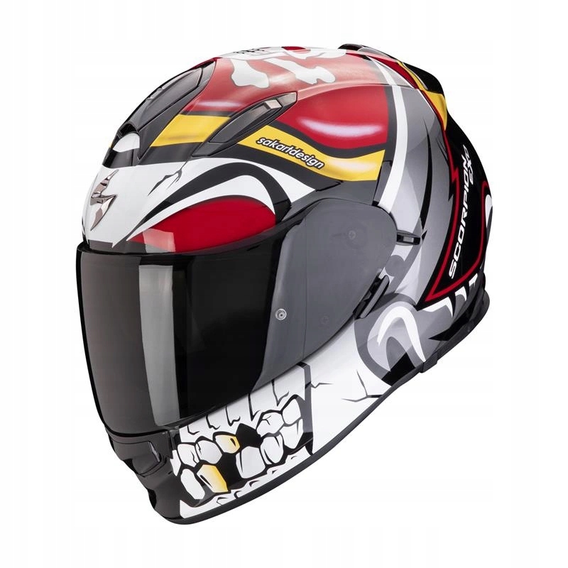 Motocyklová prilba Scorpion Exo 491 Pirate Red červená biela Darčeky