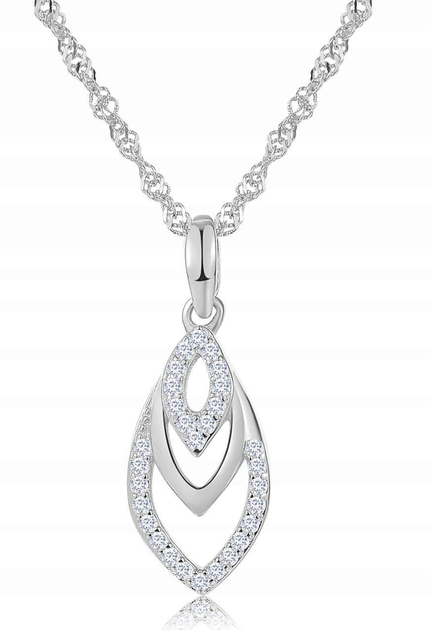 NASZYJNIK DAMSKI SREBRO 925 PREZENT CELEBRYTKA Stan opakowania oryginalne