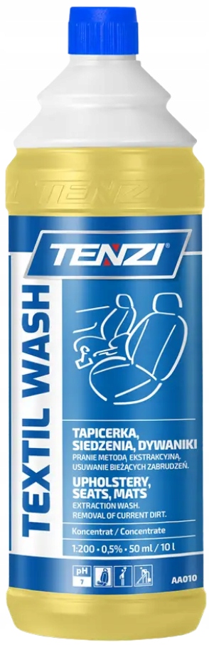 Tenzi Textil Wash Płyn do prania tapicerki wykładzin dywanów siedzeń 1 L
