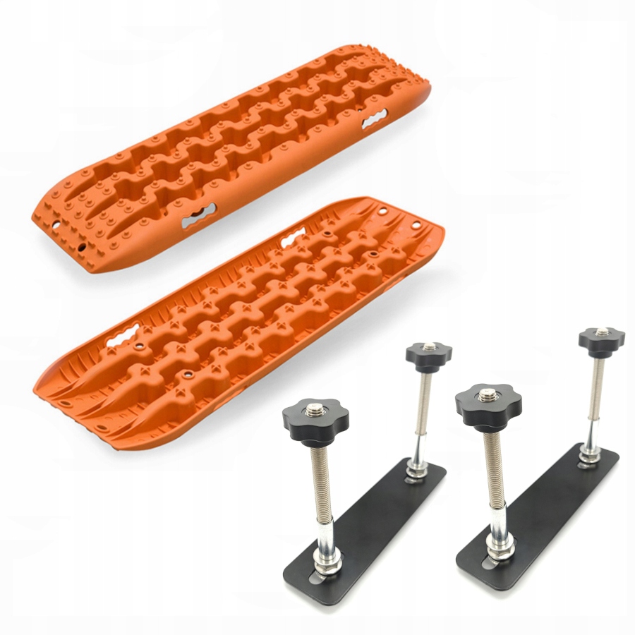 Trapy 10T Oranžové nájazdy 106 cm Offroad piesok blato sneh Upevnenie