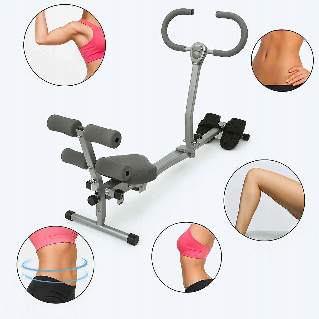 Mechanický/tréninkový veslovací trenažér Ergometr – 12stupňová regulace odporu, počítadlo