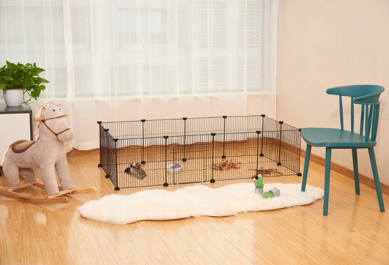 Playpen Клетка Металлическая Ферма для Маленьких Животных Кроликов Складной Подиум Ширина продукта 142 см