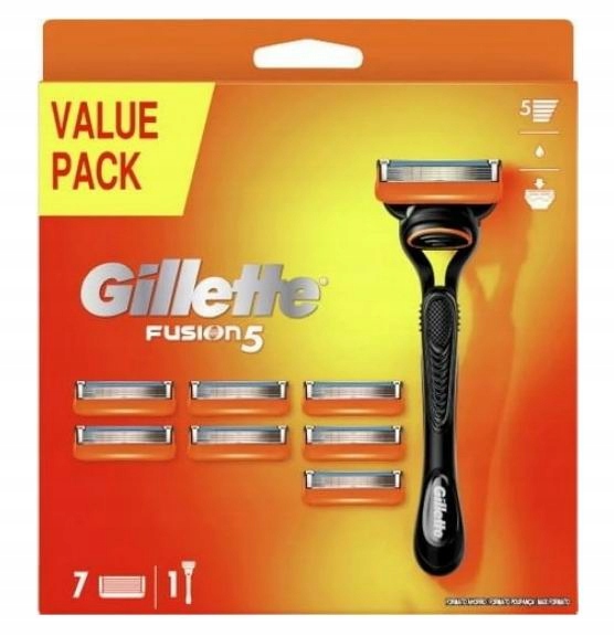 Gillette Fusion5 Maszynka z 8 wkładami.