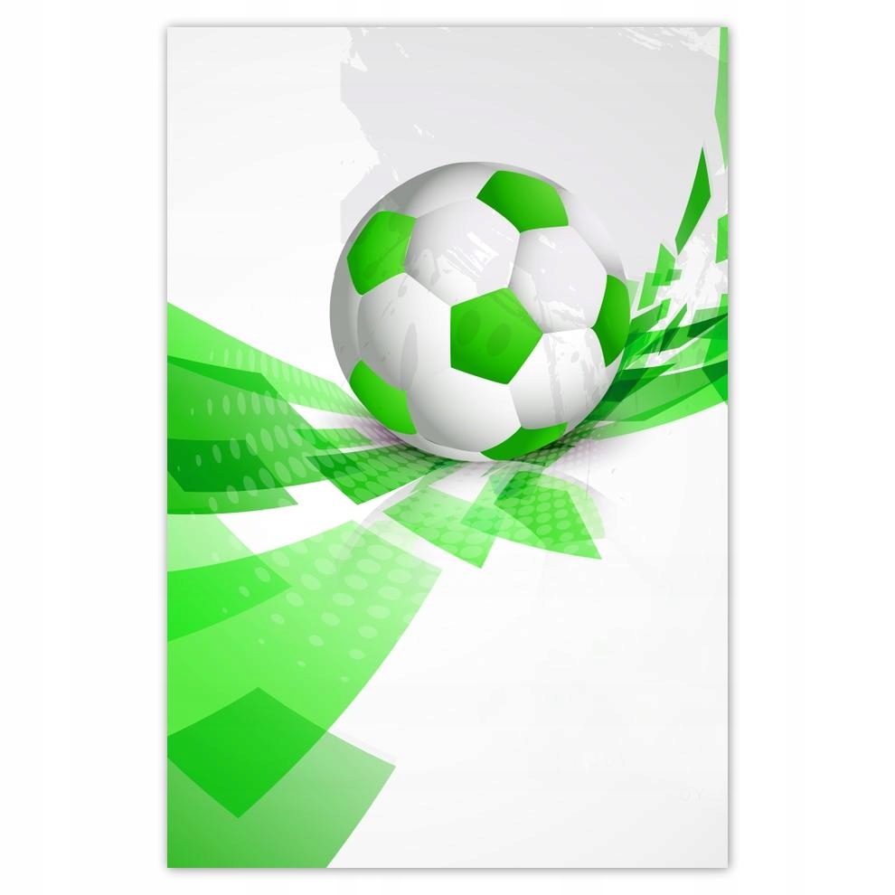 

Plakat 62x93 Zielona piłka do nożnej