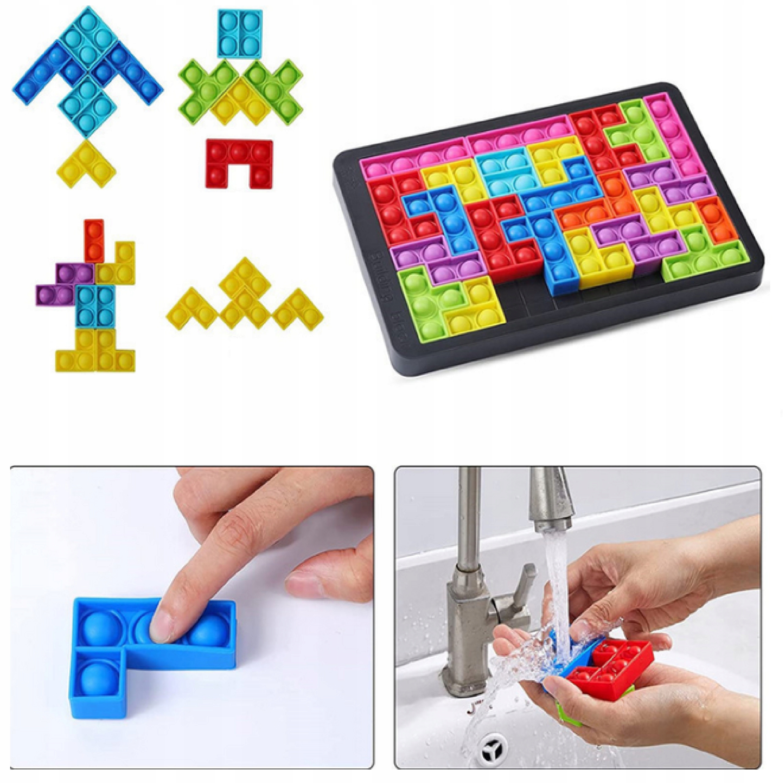 Zabawka bąbelki tetris pop it układanka puzzle 01 Płeć Chłopcy Dziewczynki