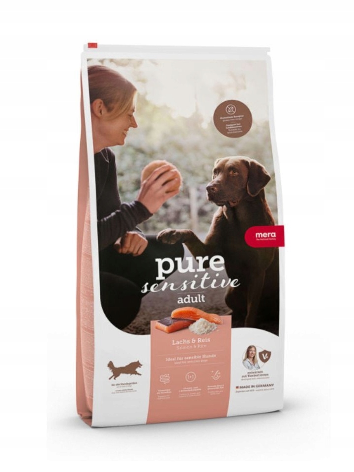 Mera Dog Pure Sensitive Adult Salmon Rice losos a rýže, suché krmivo 12,5 kg