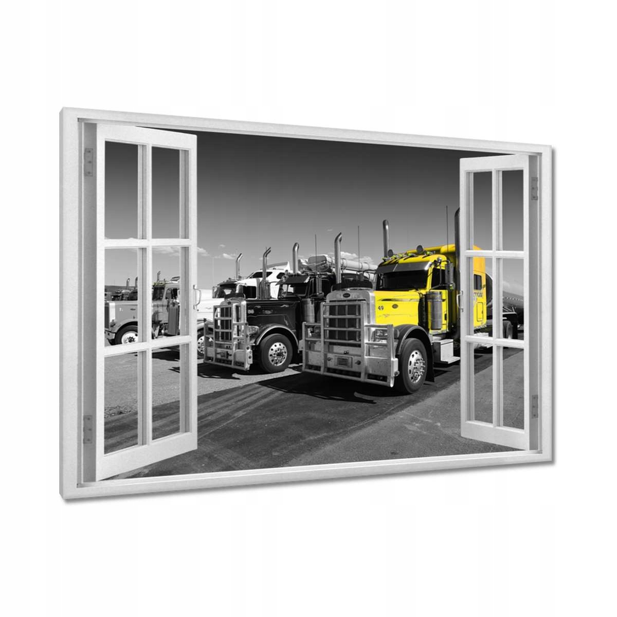 Obrazy 120x80 Žlutý kamion z Usa