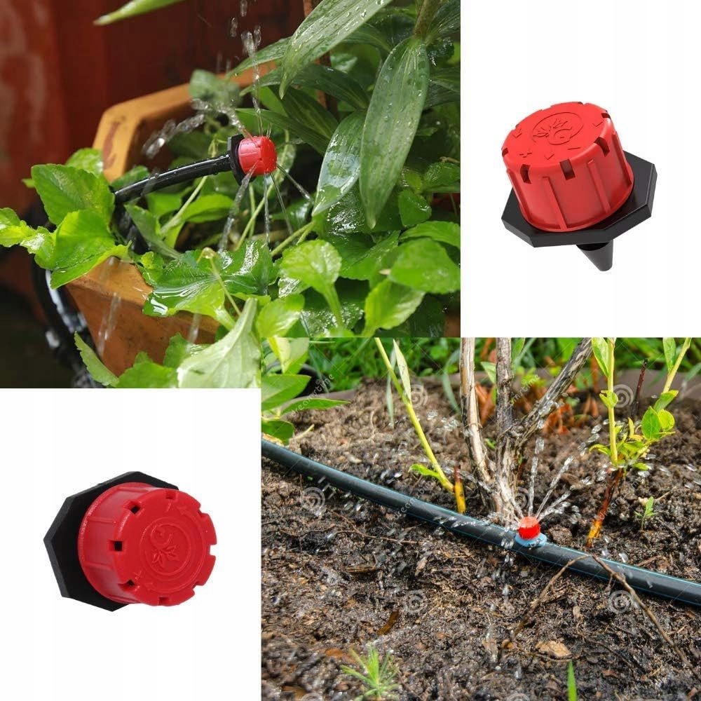 200X KROPLOWNIK OGRODOWY EMITER NAWADNIANIA ZRASZACZ Z REGULACJA PRZEPŁYWU Typ mikrozraszacze i kroplowniki