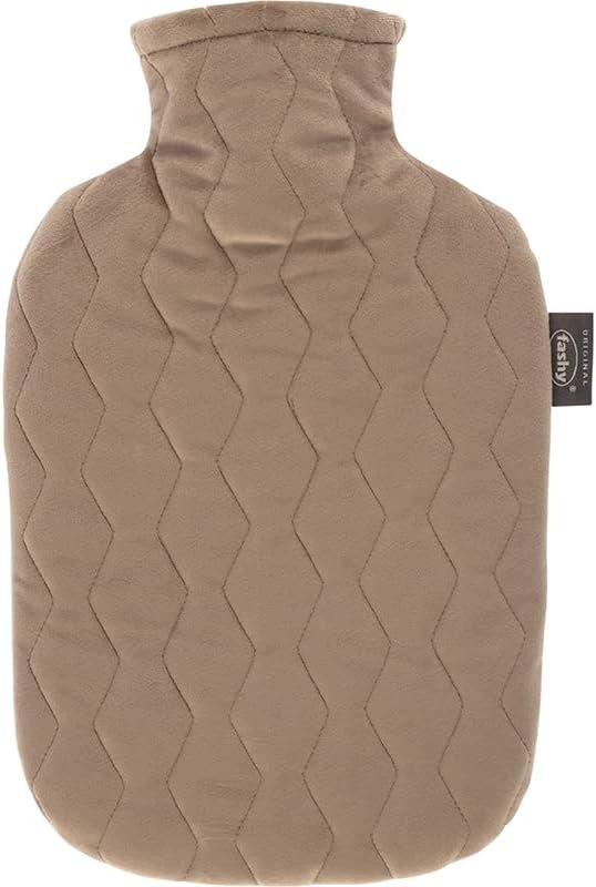 Termofor Fashy 2,0 l z pikowaną poszewką beżowy 33 x 20 cm