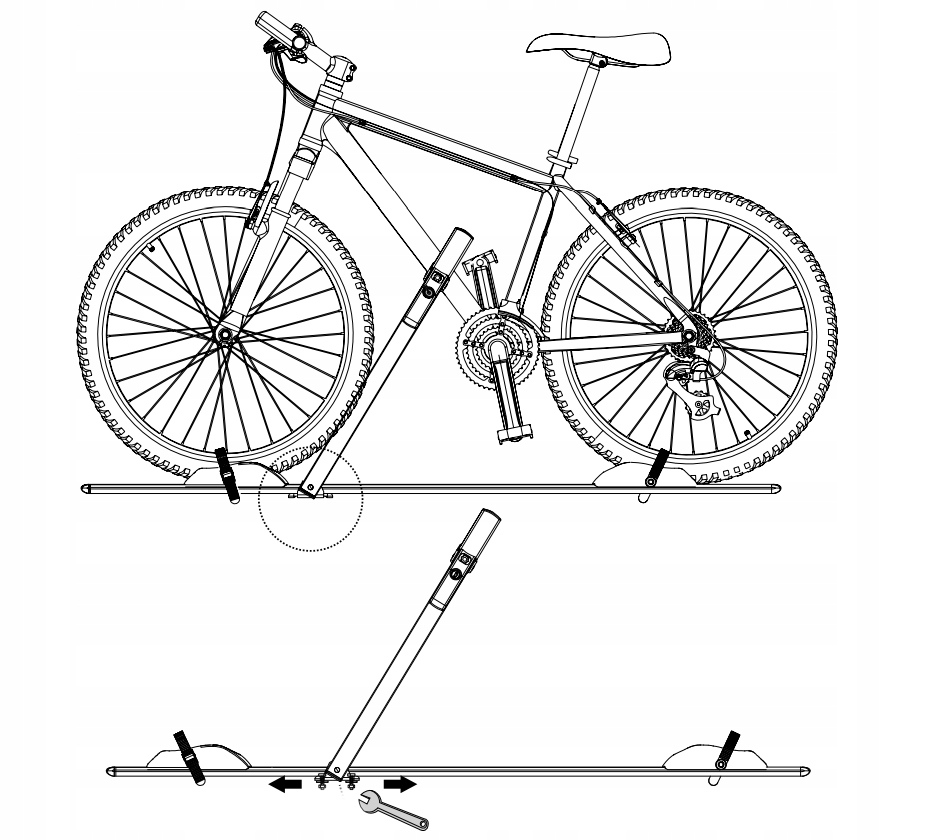 BAGAZNIK UCHWYT ROWEROWY NA DACH NA KAZDY ROWER EAN 8435224422000