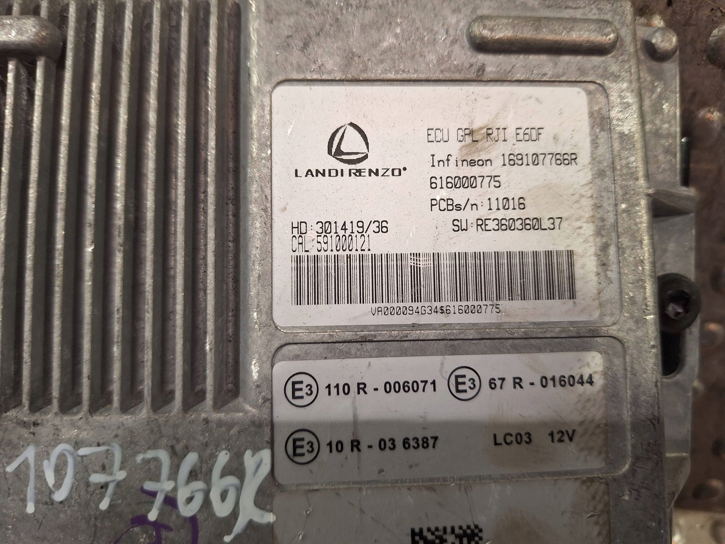 computer LPG 169107766R 110R006071 DACIA JOGGER 1.0 TCE