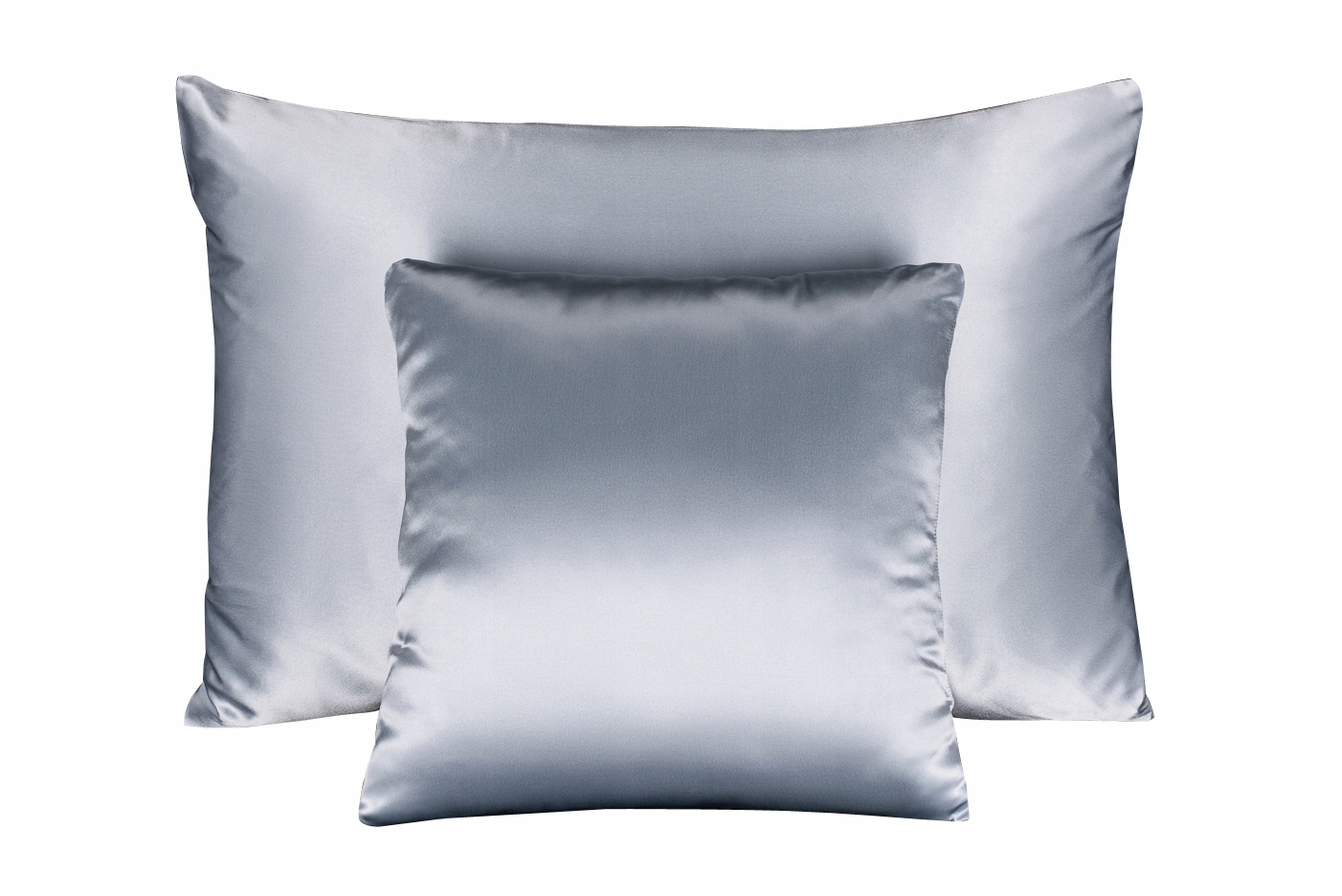 100 % Hodvábna obliečka na vankúš 40x60 Posteľná Bielizeň Grey Blue Modrá