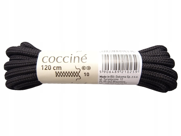 

Sznurowadła sznurówki mocne 120 cm czarne Coccine