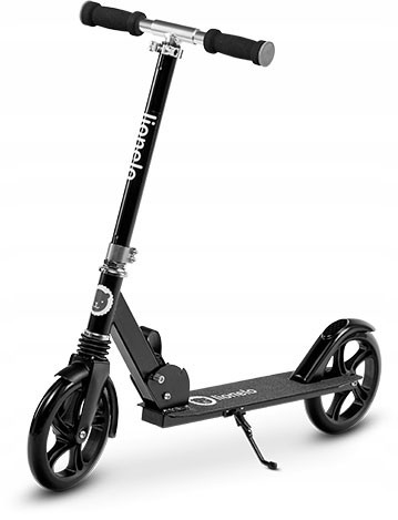 Lionelo Luca duża hulajnoga, łożyskowane koła Black Graphite