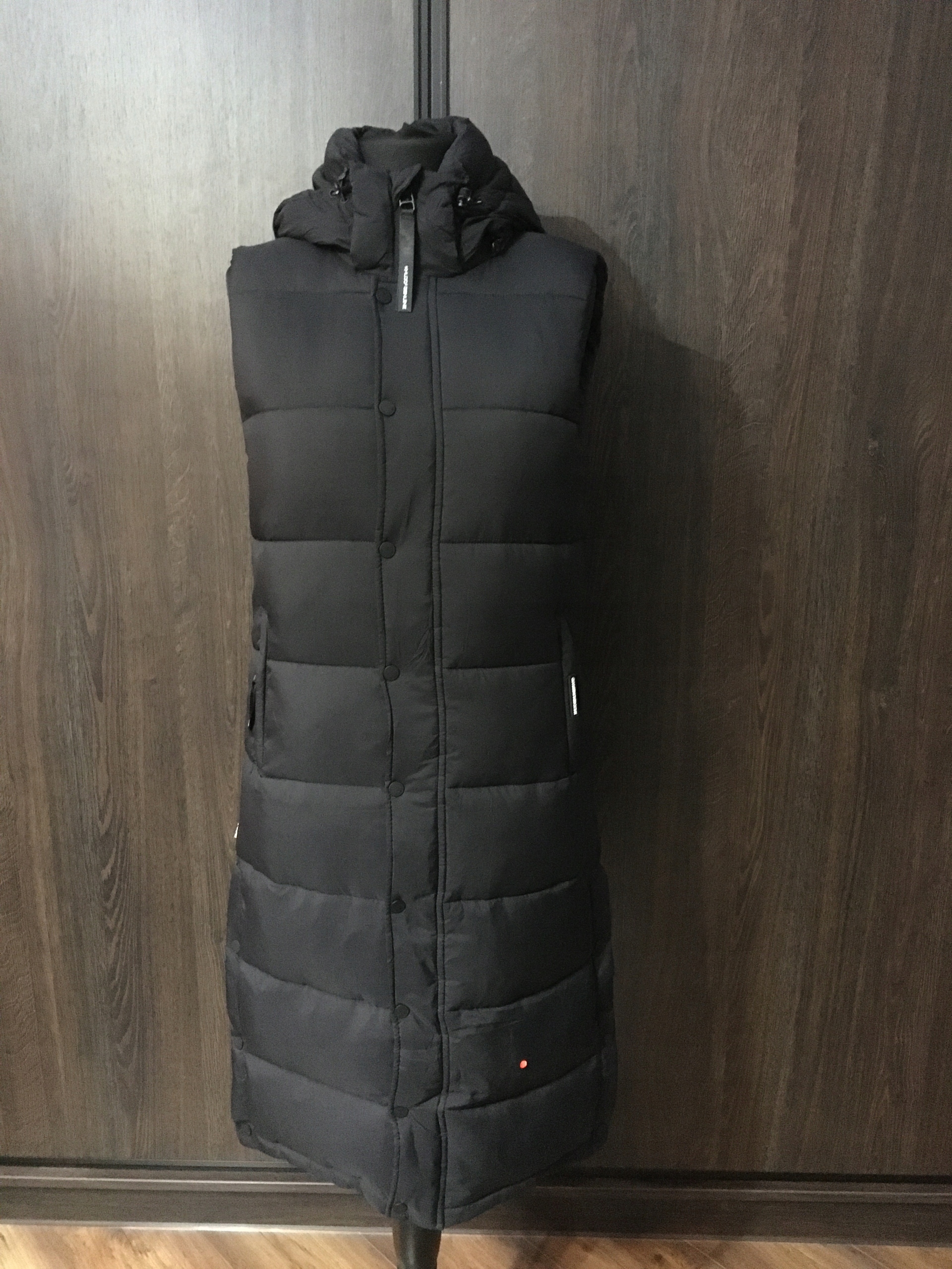 KHUJO MAGNETA MATT Kamizelka BEZRĘKAWNIK PŁASZCZ S Kolor czarny