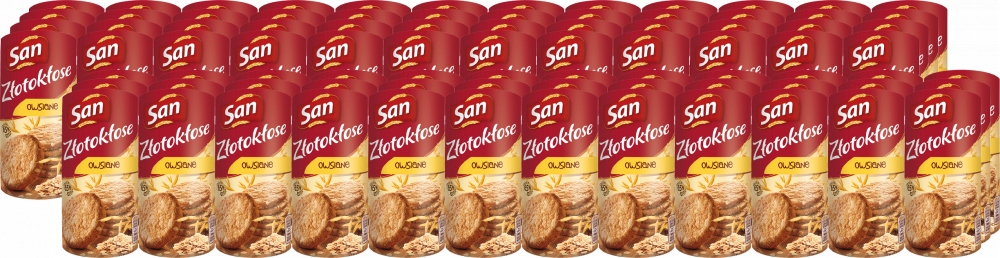 San Złotokłose owsiane ciastka kruche 188 g ciasteczka do kawy x72