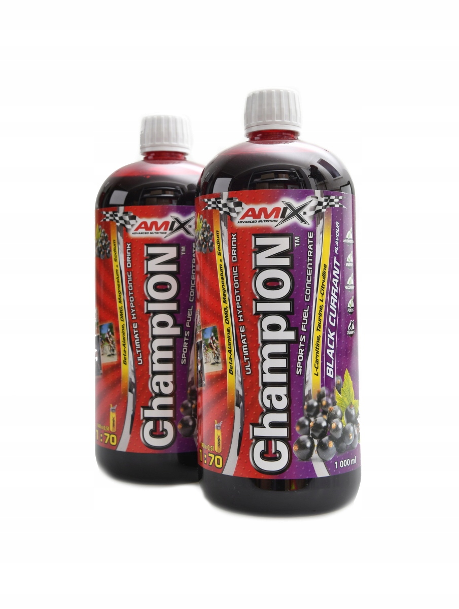 Amix Champion isotonic drink 2 x 1000 ml možno kombinovat chutě