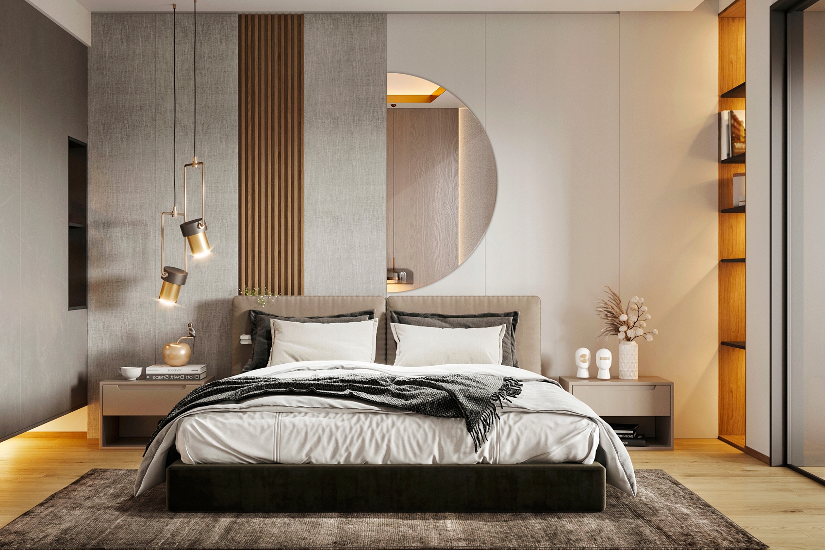 Lustro ścienne półokrągłe gotowe do montażu 50 cm Stan opakowania oryginalne